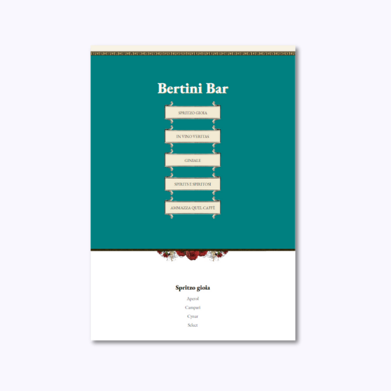 Drink list project preview